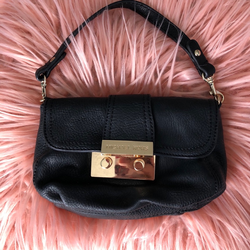 Michael Kors small leather clutch